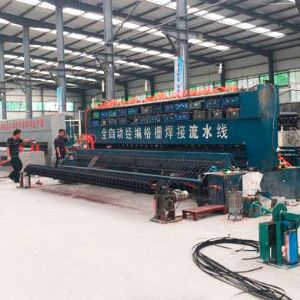 全自動(dòng)經(jīng)編格柵焊接流水線